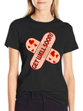 Get Well Soon Bandage T-Shirt - Funny & Heartfelt