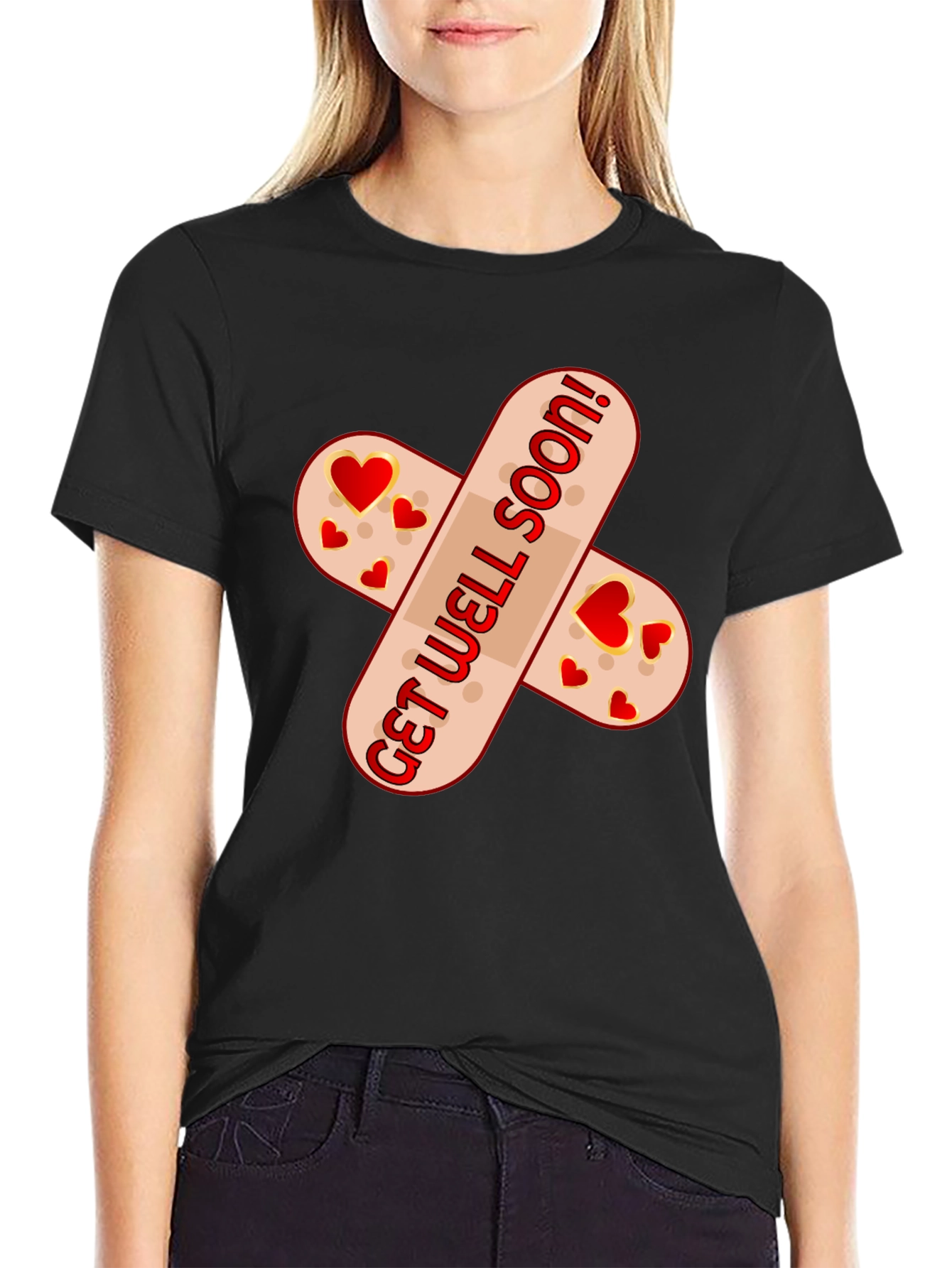 Get Well Soon Bandage T-Shirt - Funny & Heartfelt