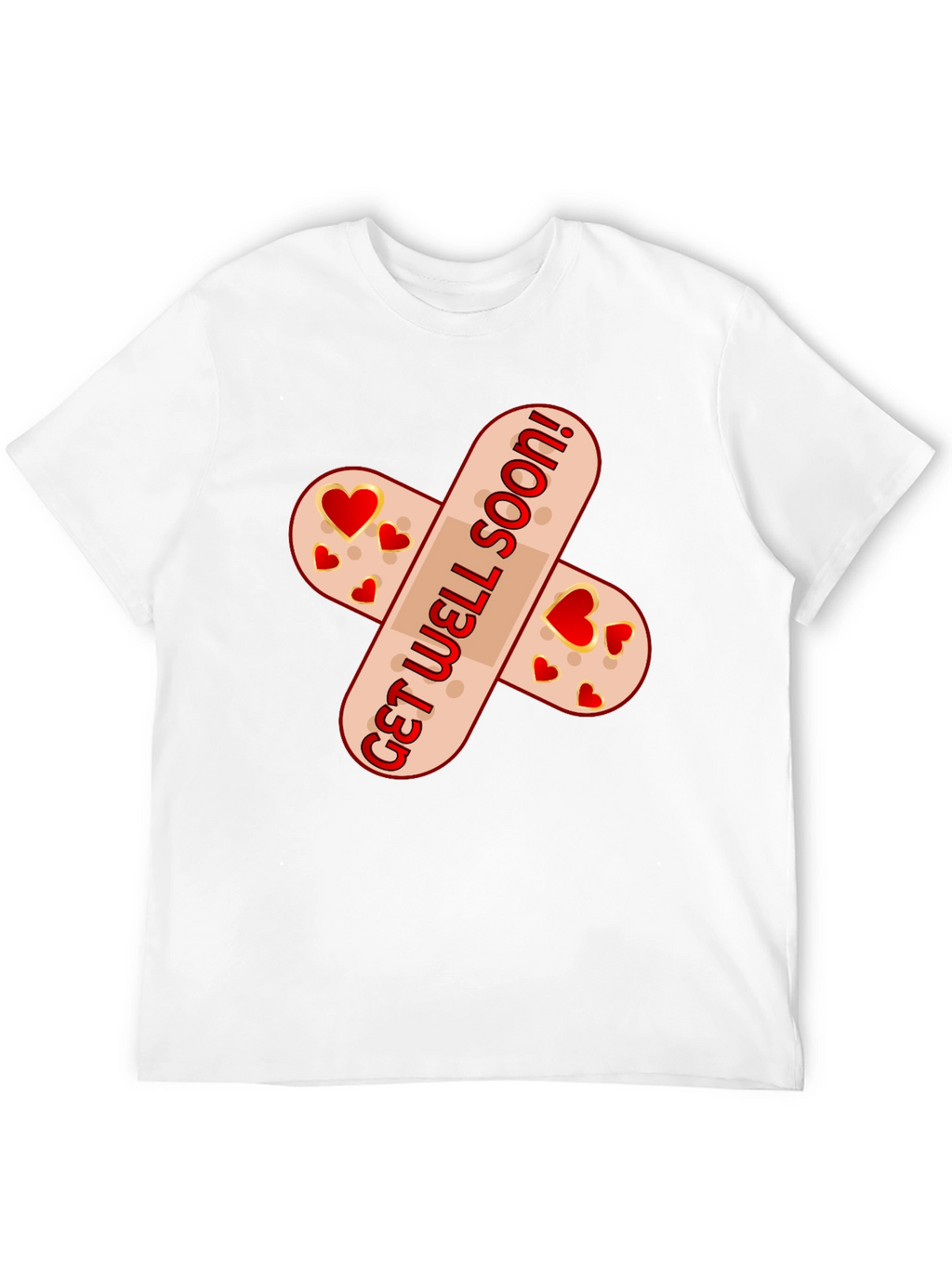 Get Well Soon Bandage T-Shirt - Funny & Heartfelt