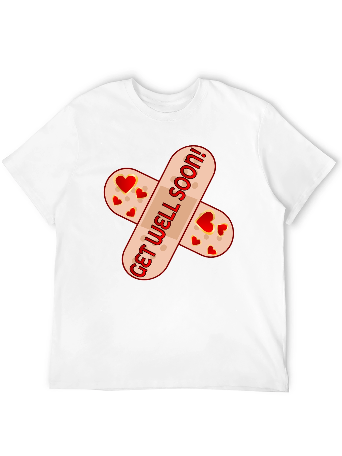Get Well Soon Bandage T-Shirt - Funny & Heartfelt