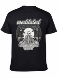 Meditated Skeleton Graphic T-Shirt