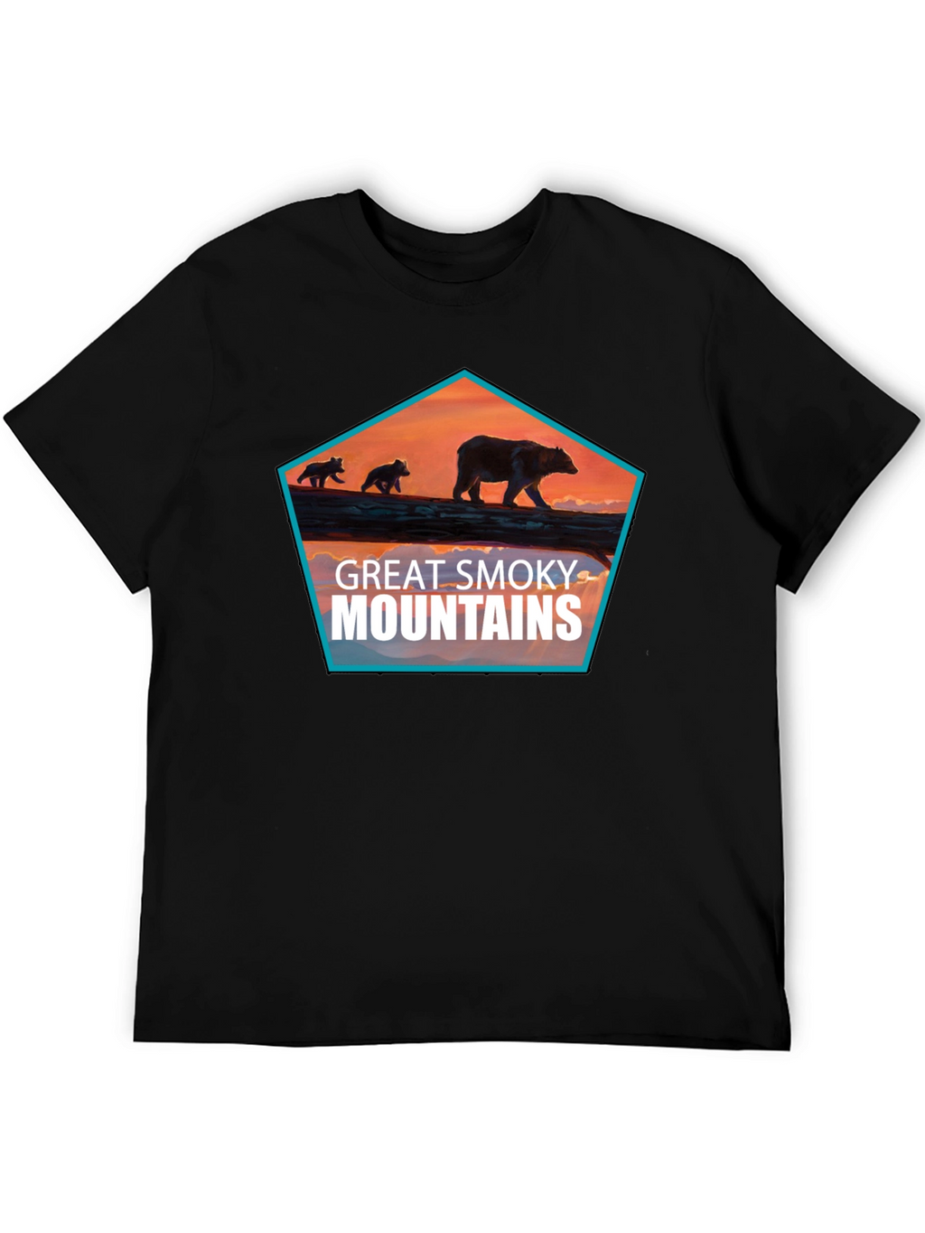 Great Smoky Mountains Bear Graphic T-Shirt