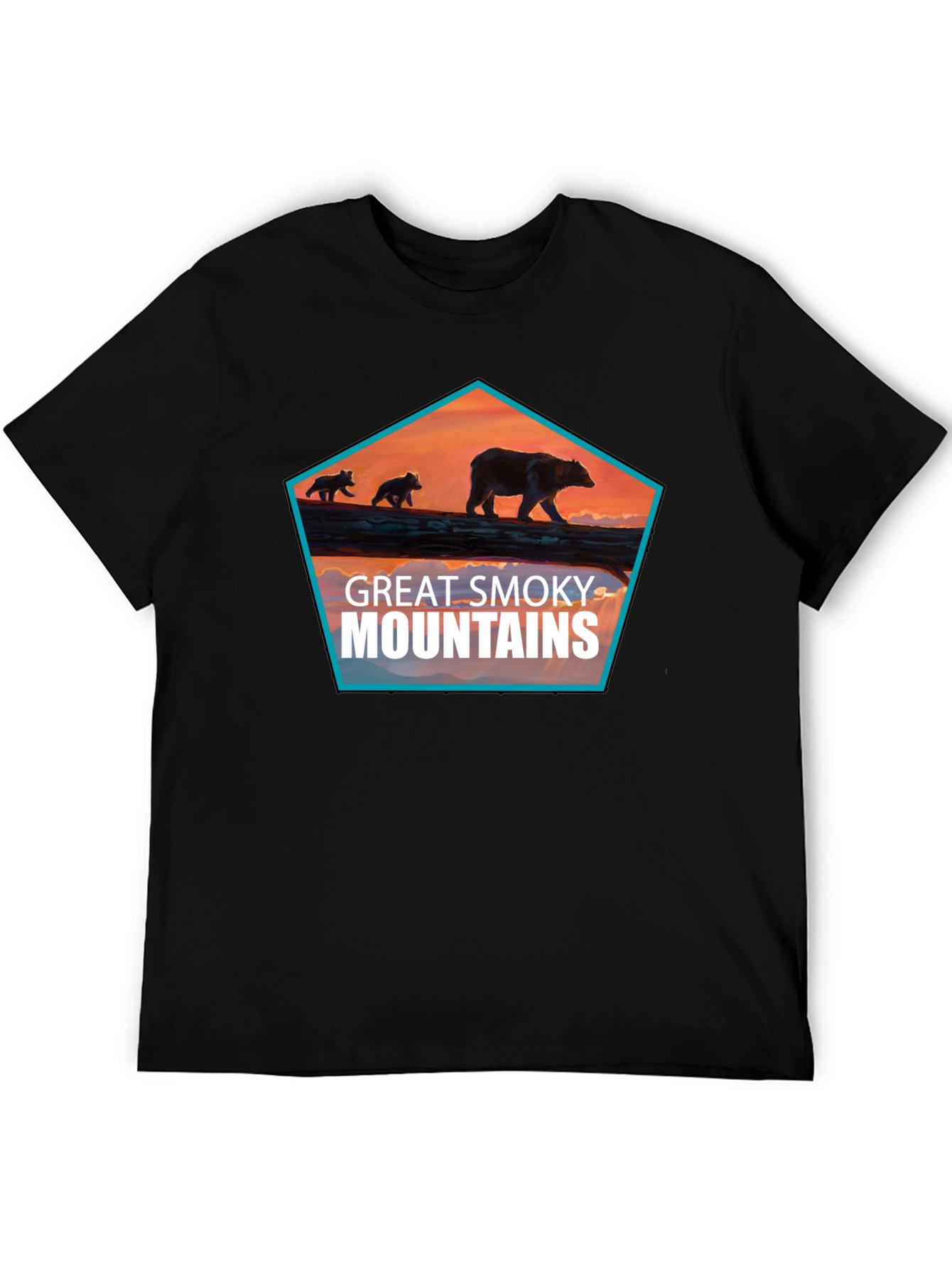 Great Smoky Mountains Bear Graphic T-Shirt