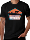 Great Smoky Mountains Bear Graphic T-Shirt