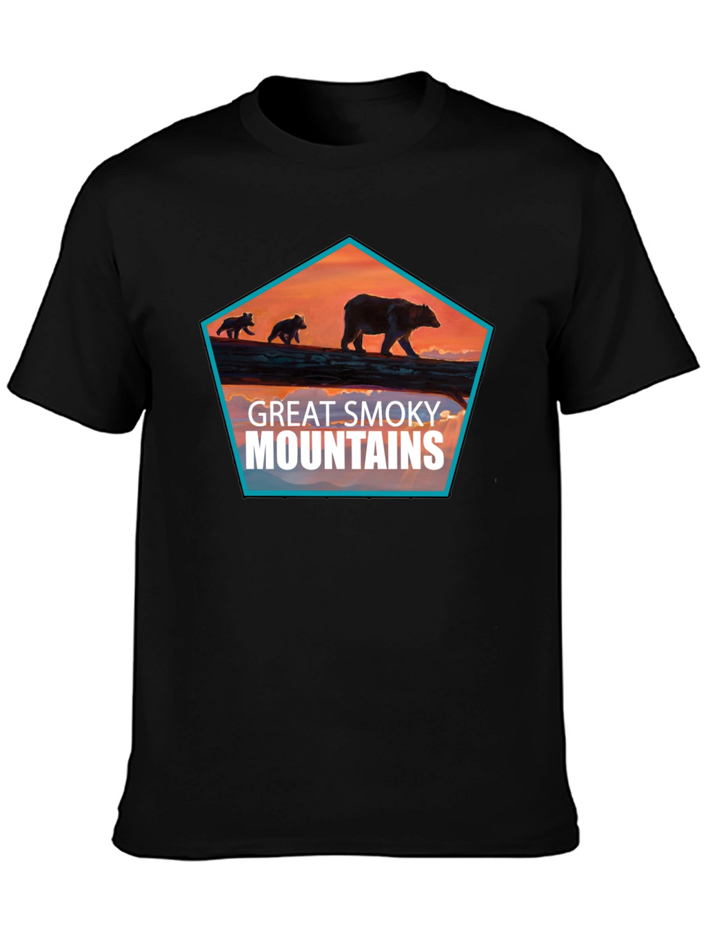 Great Smoky Mountains Bear Graphic T-Shirt