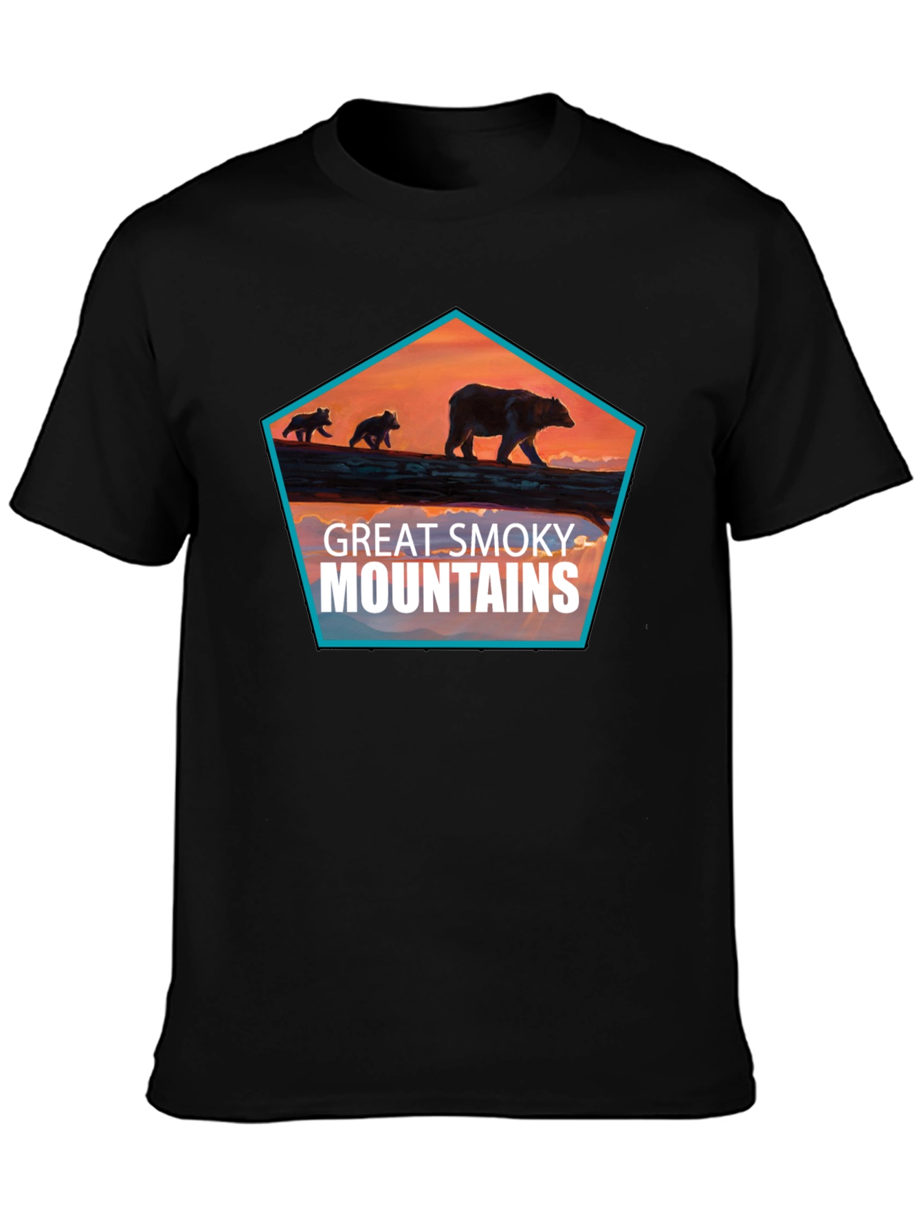 Great Smoky Mountains Bear Graphic T-Shirt