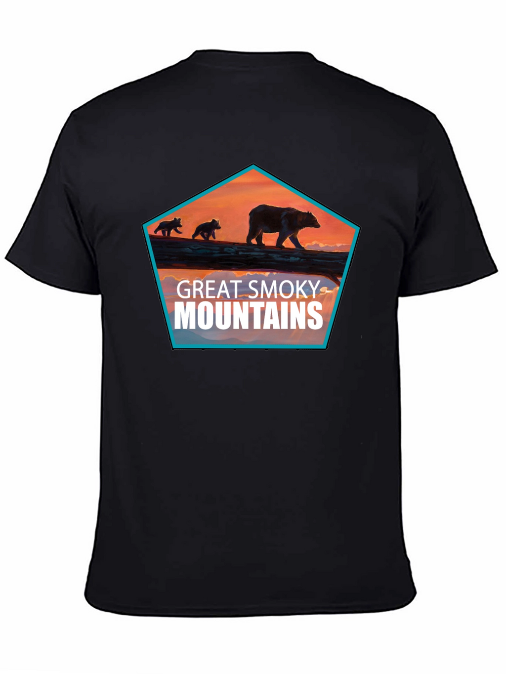 Great Smoky Mountains Bear Graphic T-Shirt