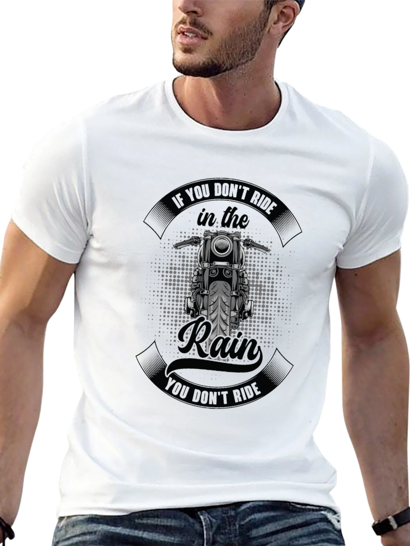 Ride in the Rain Motorcycle T-Shirt