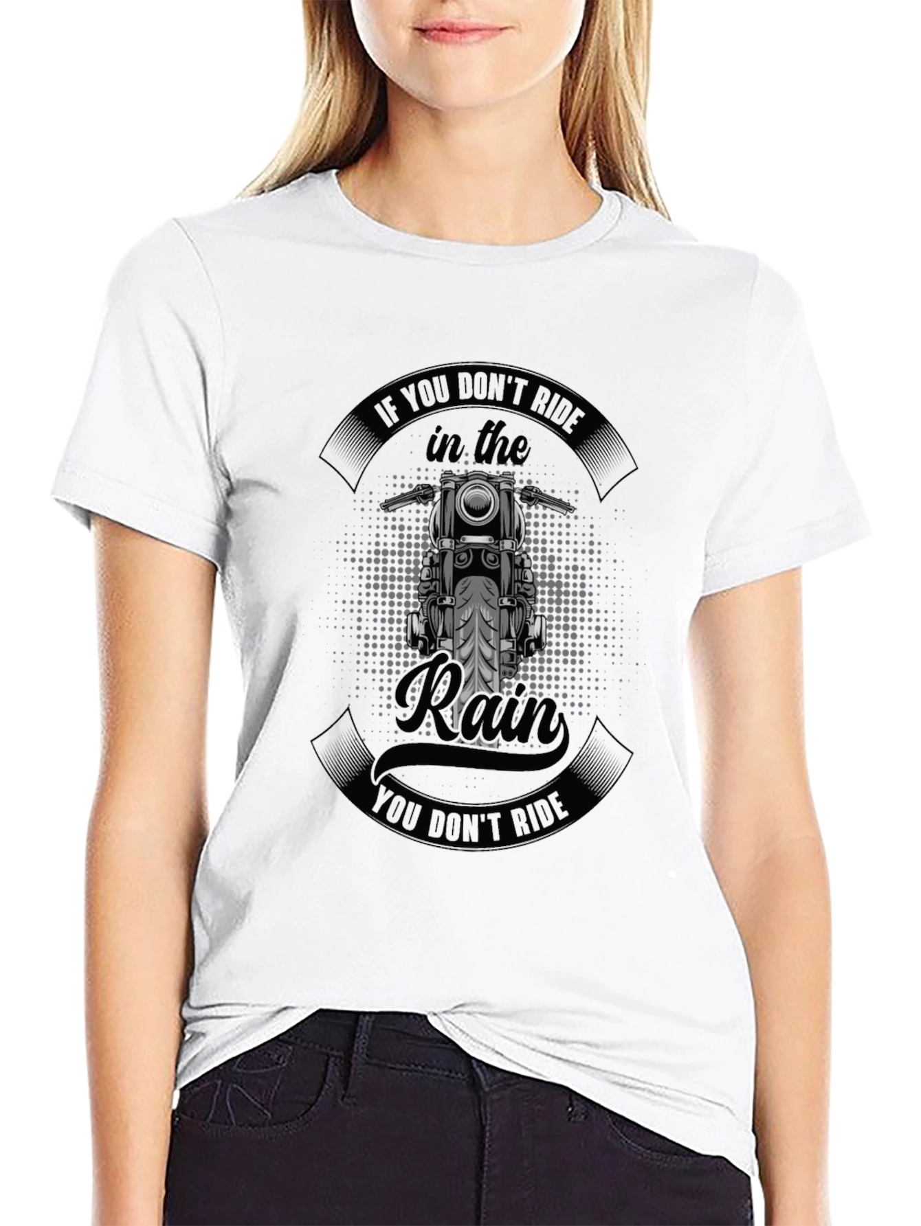 Ride in the Rain Motorcycle T-Shirt