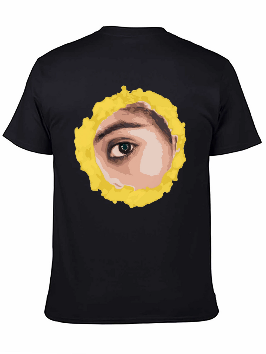 Eye See You Graphic Tee - Black Cotton T-Shirt