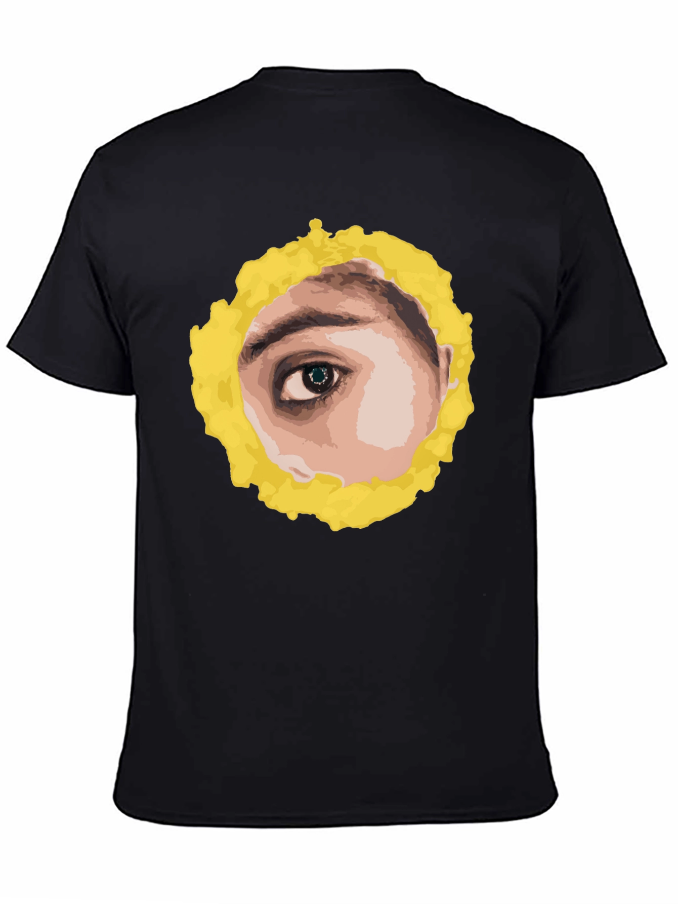 Eye See You Graphic Tee - Black Cotton T-Shirt