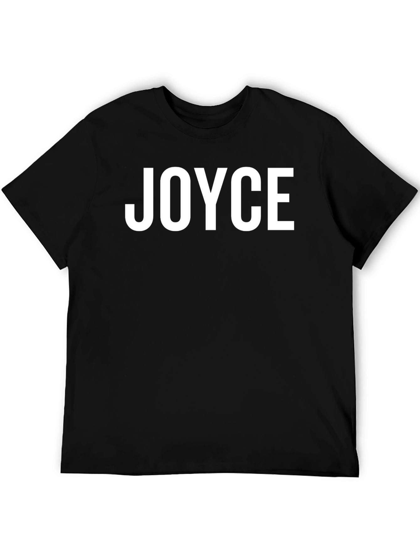JOYCE Black T-Shirt - Custom Text Tee