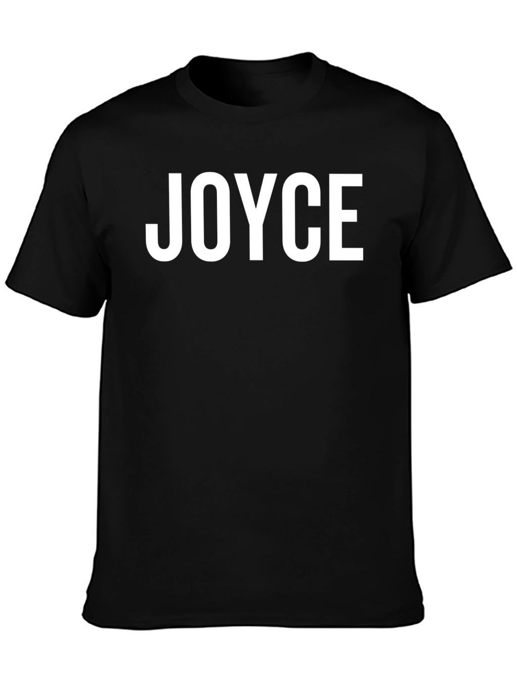 JOYCE Black T-Shirt - Custom Text Tee