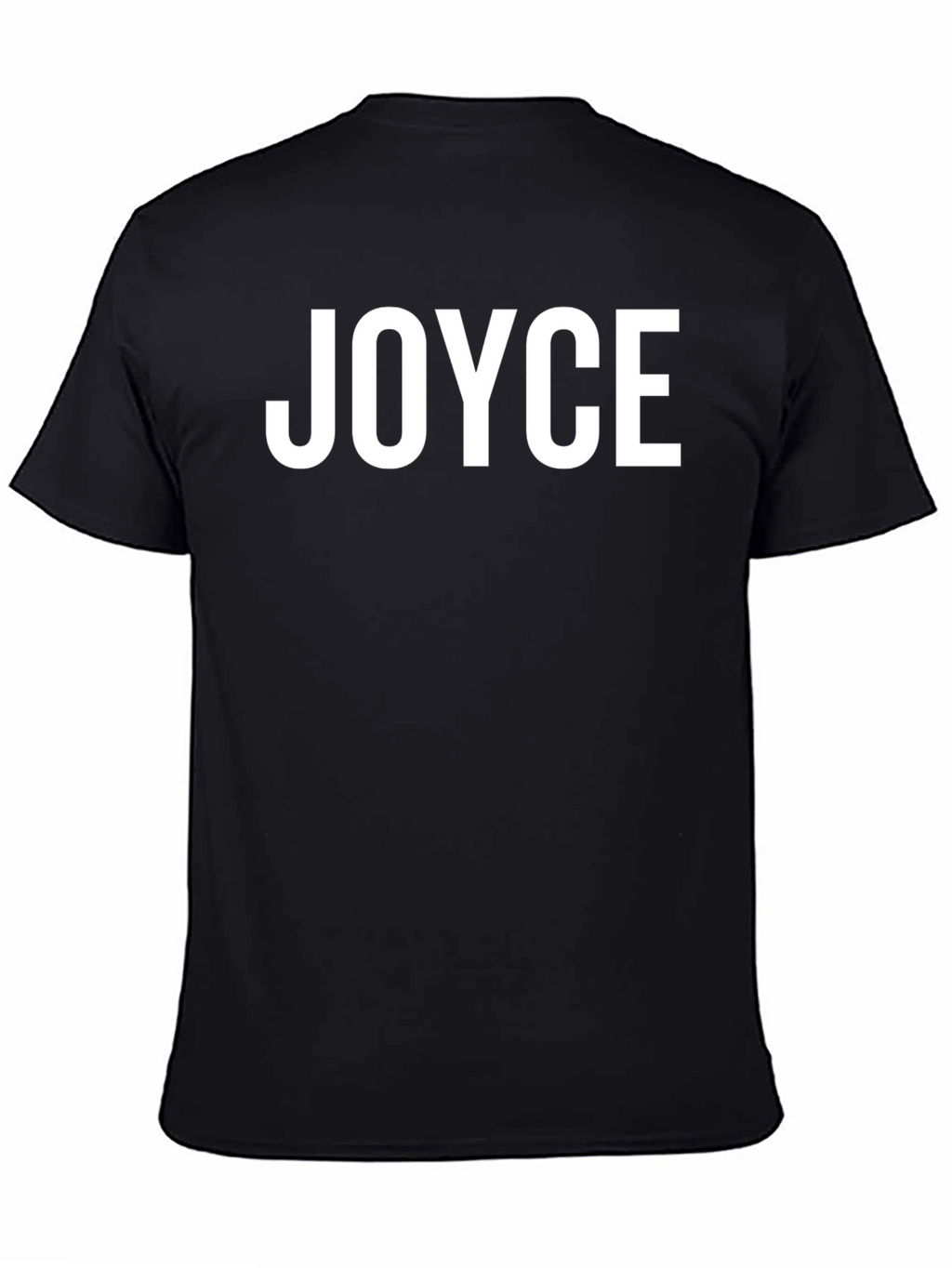 JOYCE Black T-Shirt - Custom Text Tee