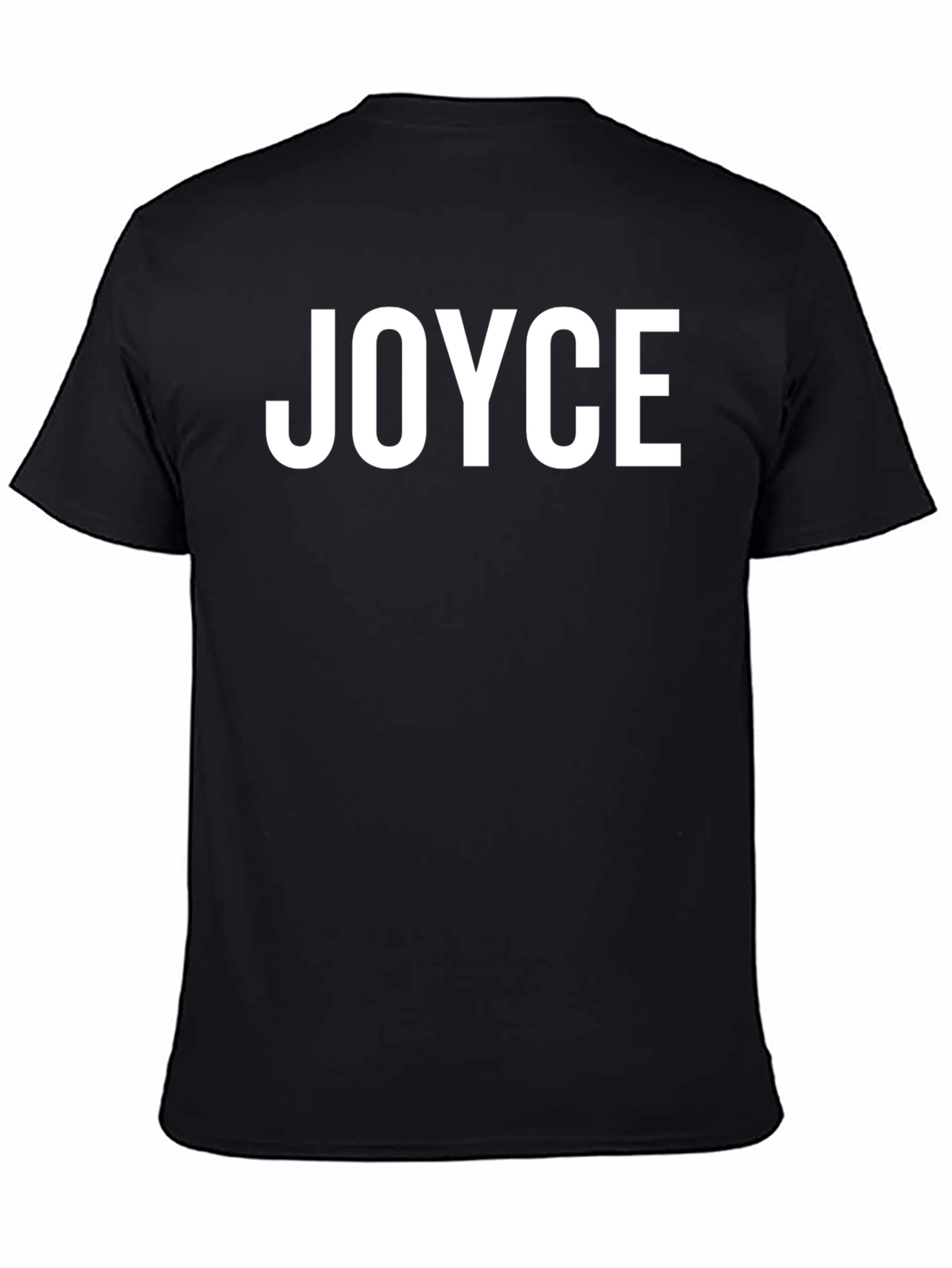 JOYCE Black T-Shirt - Custom Text Tee