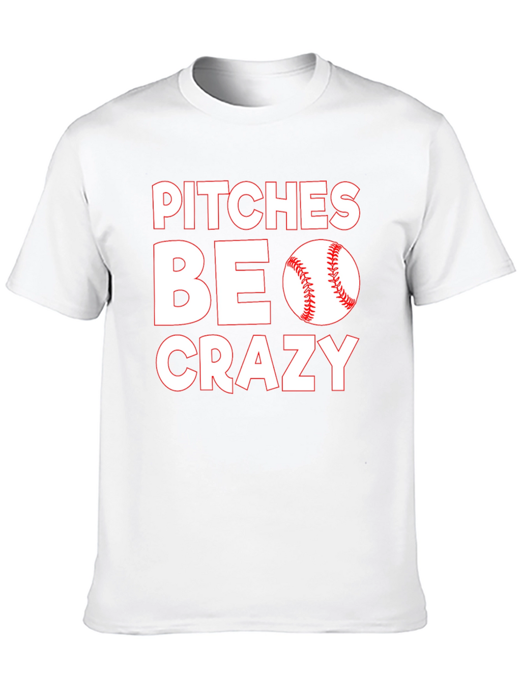 Pitches Be Crazy Black Cotton Graphic T-Shirt