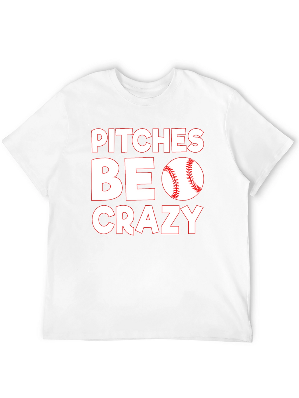 Pitches Be Crazy Black Cotton Graphic T-Shirt