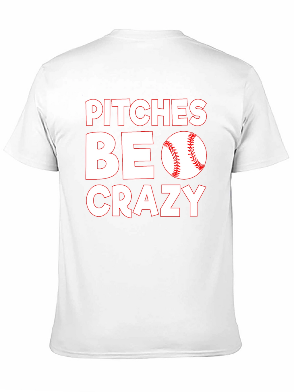 Pitches Be Crazy Black Cotton Graphic T-Shirt