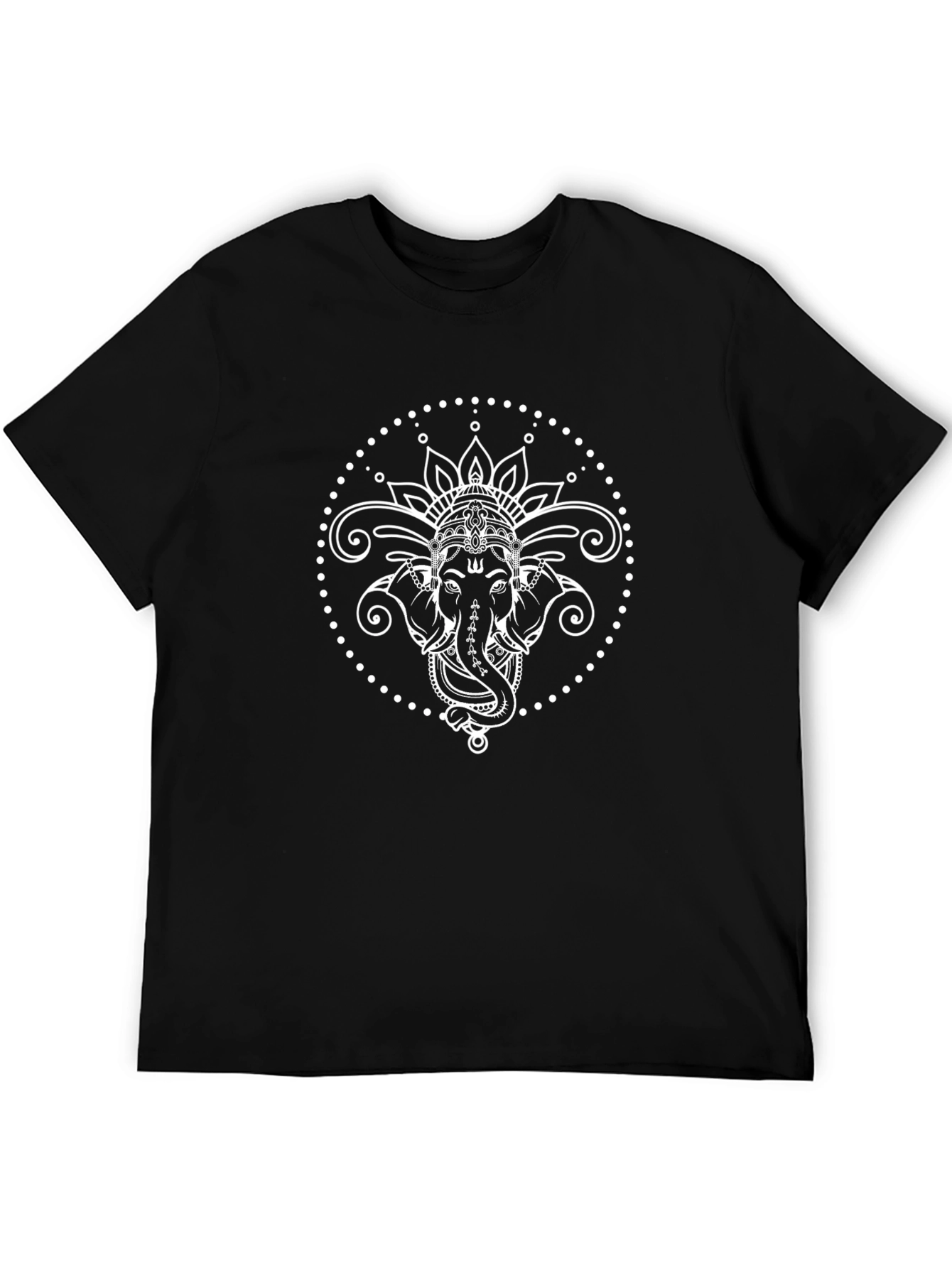 Ganesh Mandala Graphic Tee - Stylish Cotton T-Shirt