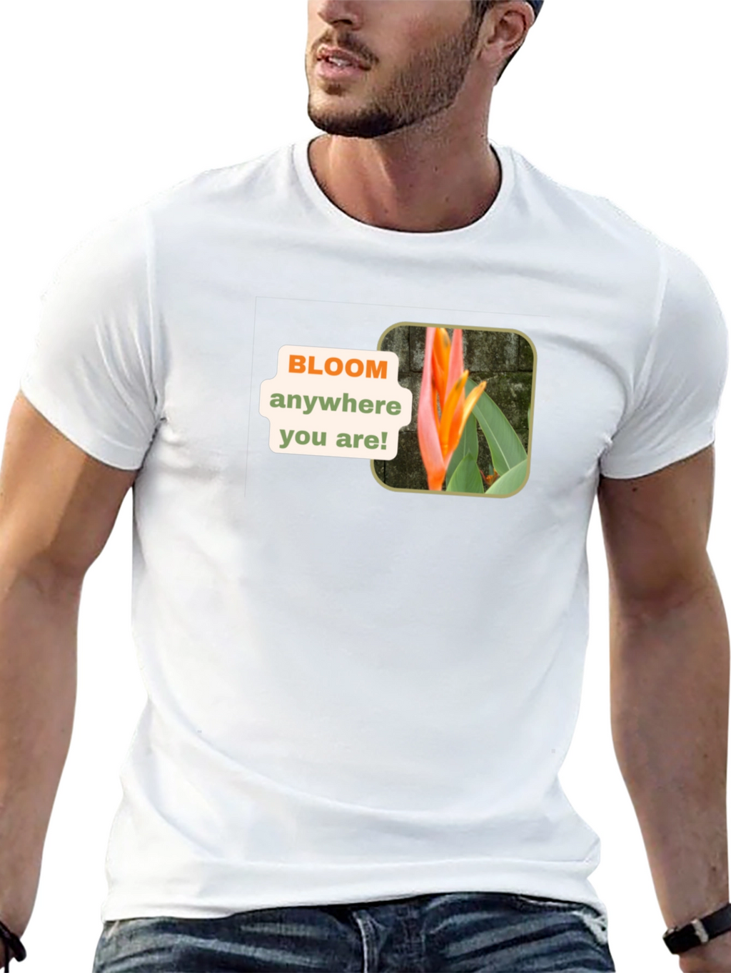 Bloom Anywhere Black T-Shirt