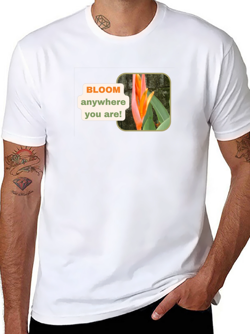 Bloom Anywhere Black T-Shirt