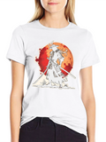 Samurai Graphic Tee - Mens Black Cotton T-Shirt