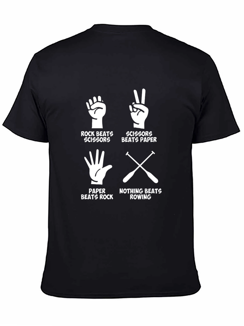 Rock Paper Scissors Rowing Graphic Tee