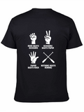 Rock Paper Scissors Rowing Graphic Tee