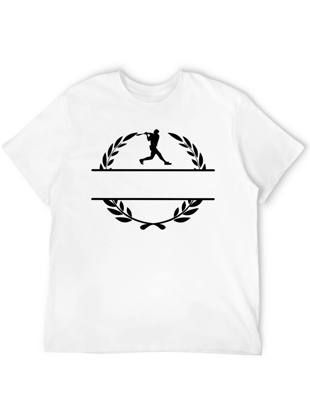 Baseball Player Graphic Black T-Shirt