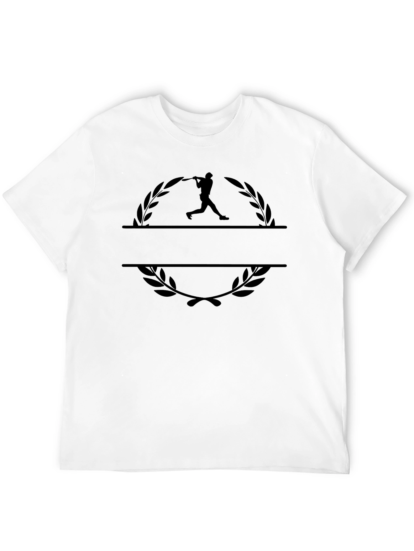 Baseball Player Graphic Black T-Shirt