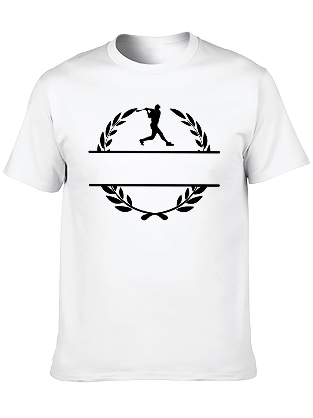 Baseball Player Graphic Black T-Shirt