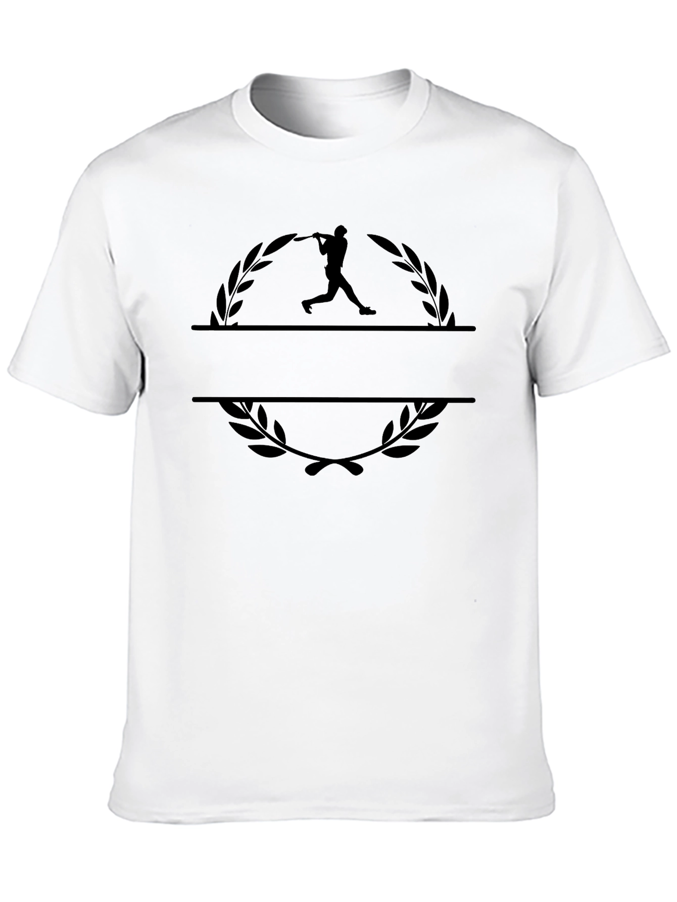 Baseball Player Graphic Black T-Shirt