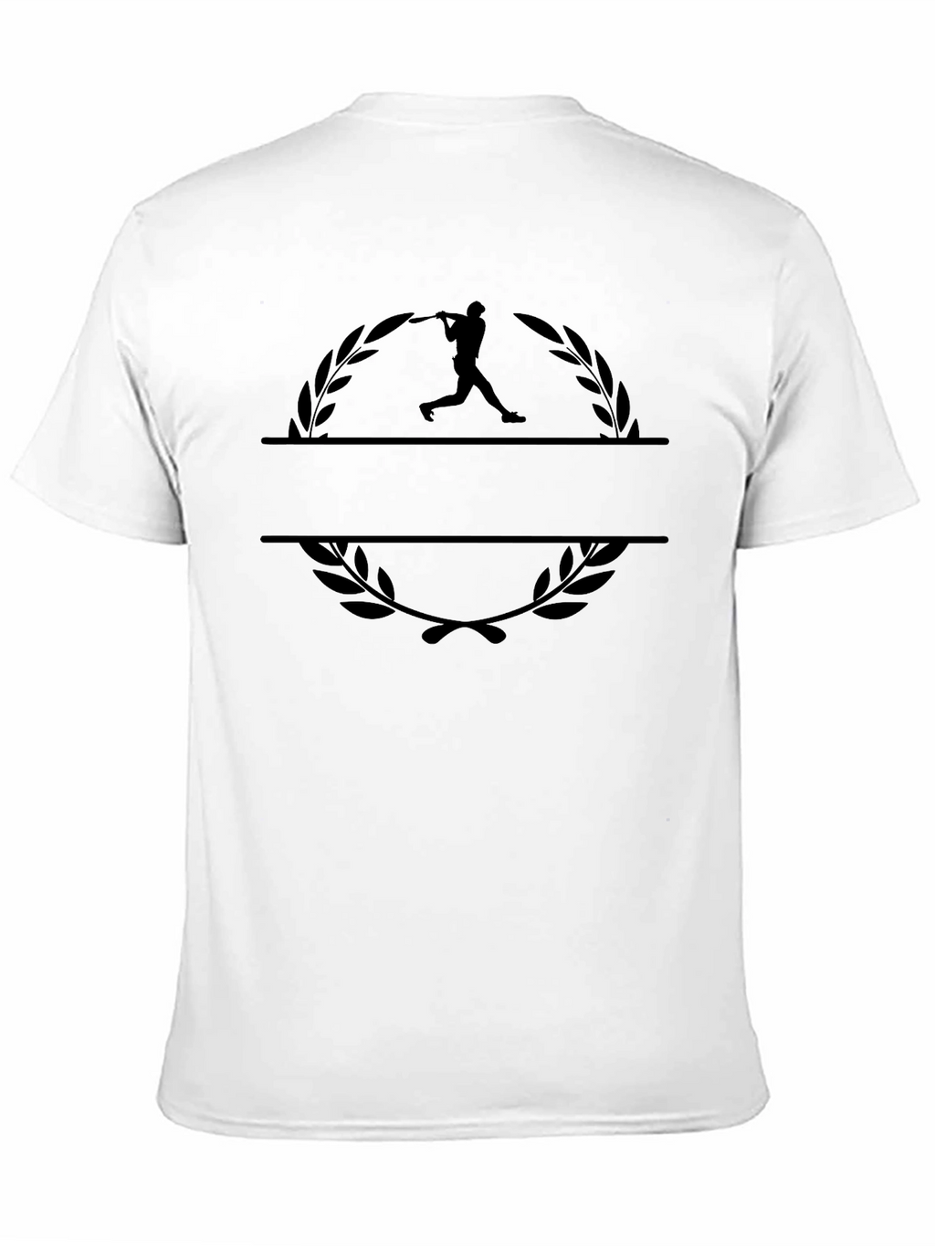 Baseball Player Graphic Black T-Shirt