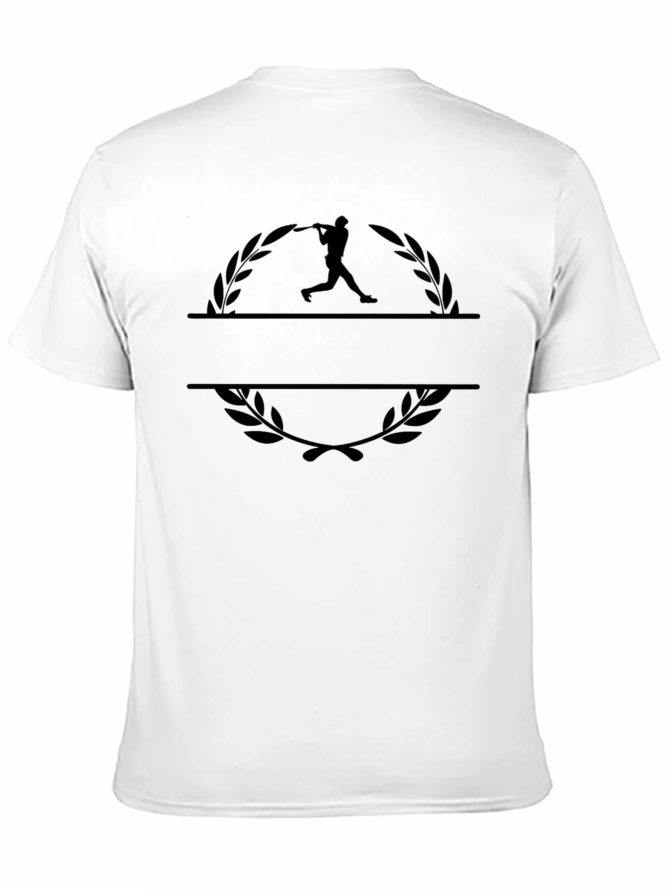 Baseball Player Graphic Black T-Shirt