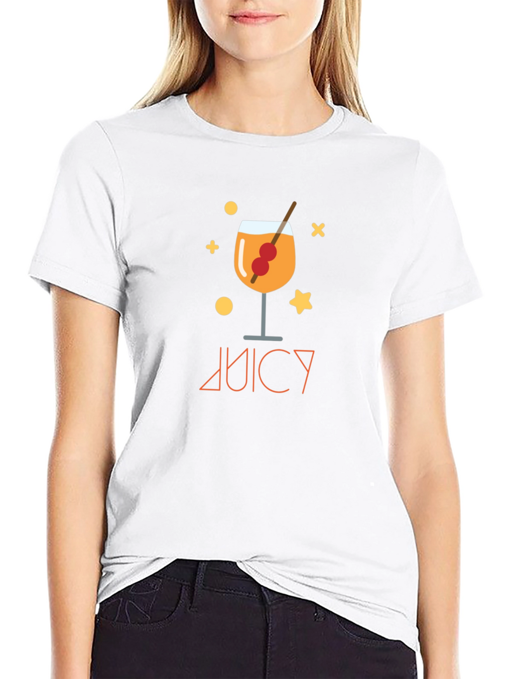 Juicy Cocktail Graphic Black T-Shirt