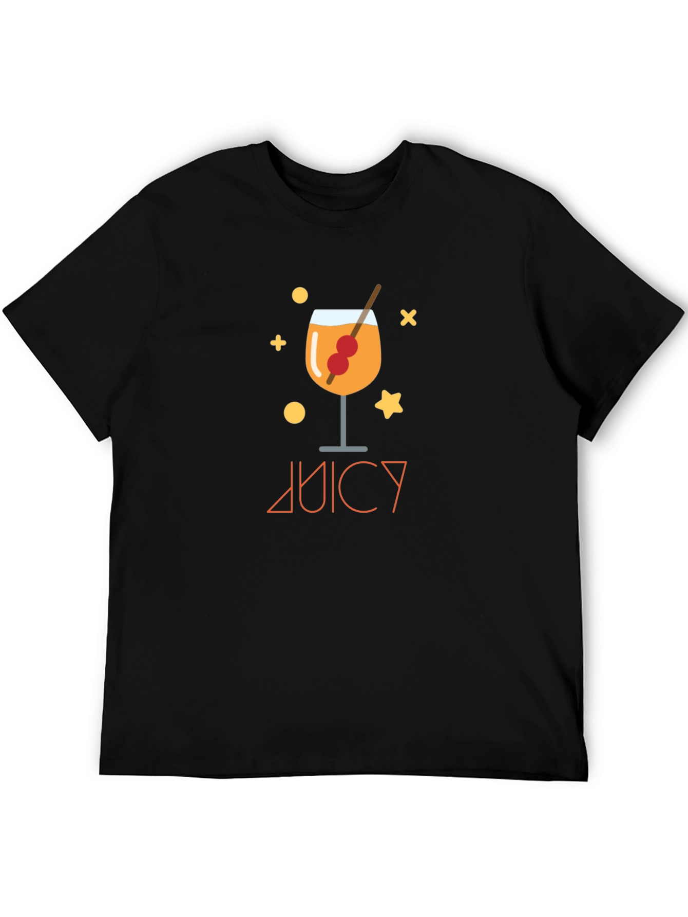 Juicy Cocktail Graphic Black T-Shirt