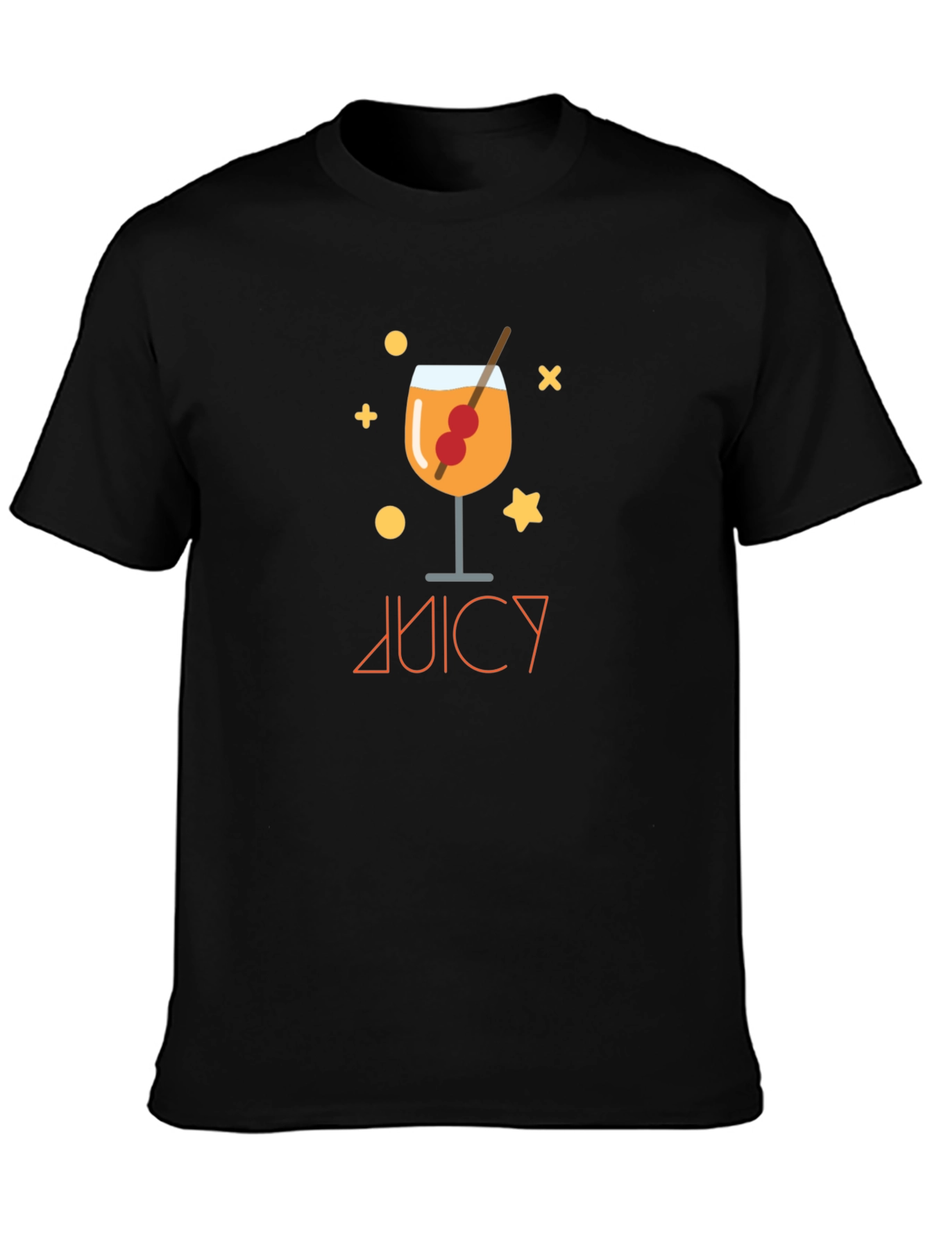 Juicy Cocktail Graphic Black T-Shirt
