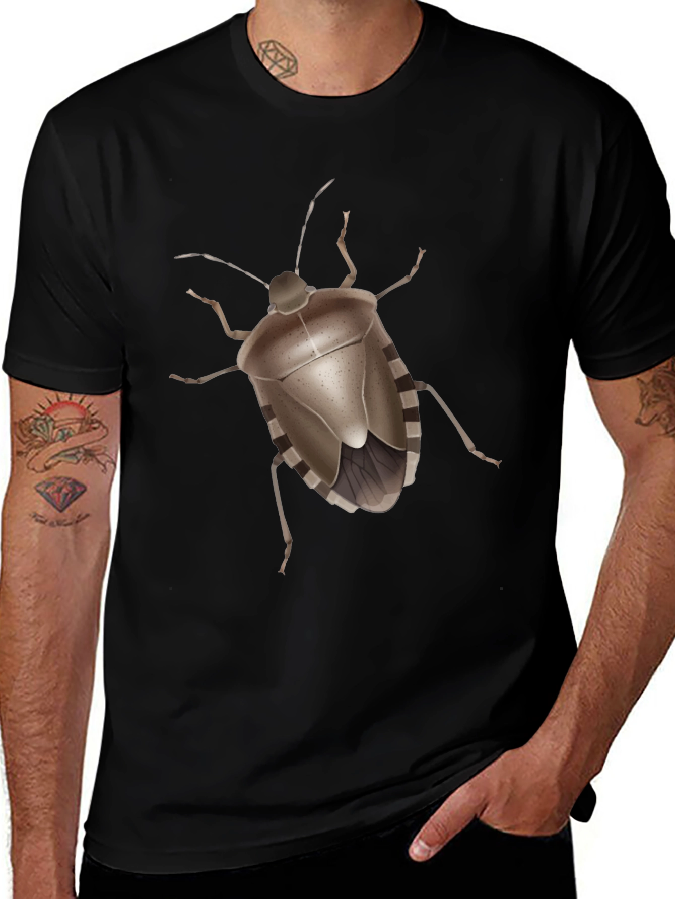 Stink Bug Graphic Tee - Novelty Insect Shirt