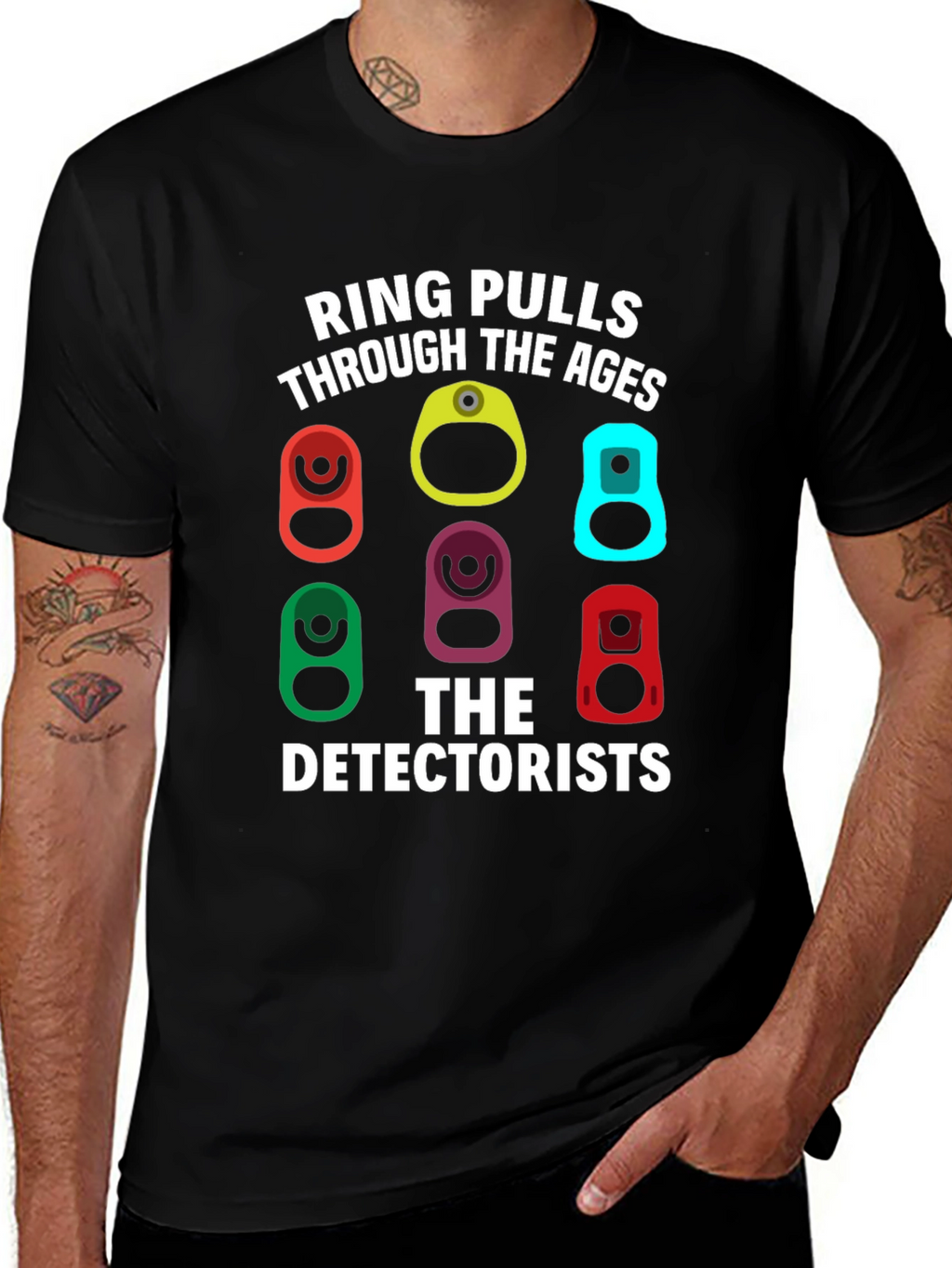 Ring Pulls Through the Ages Detectorist T-Shirt