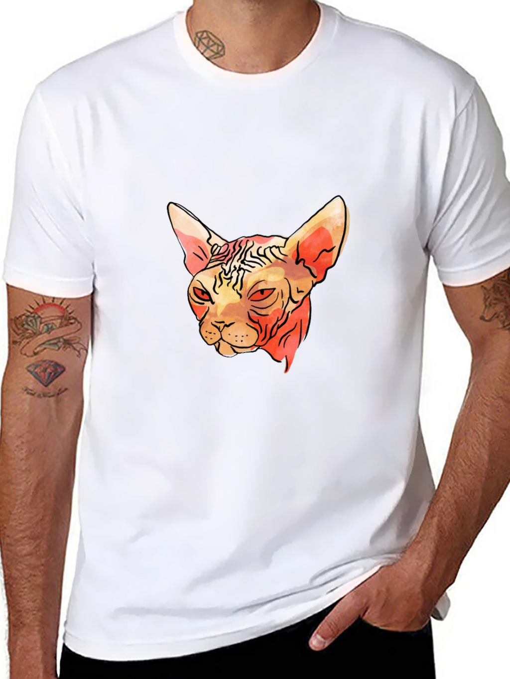 Sphynx Cat Graphic Tee - Unique & Stylish
