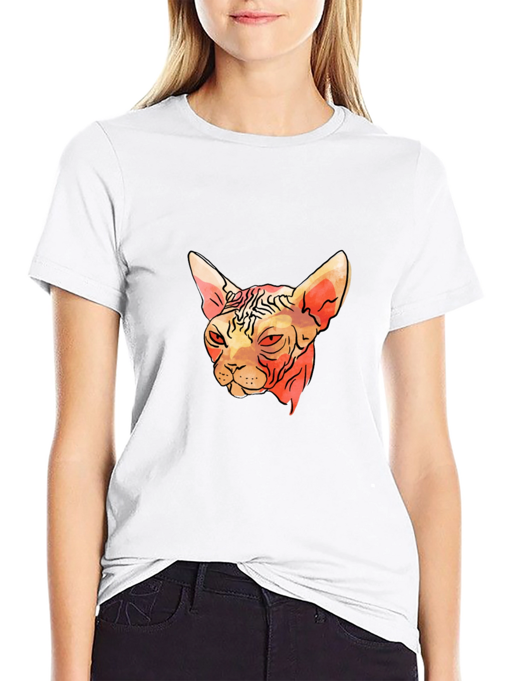 Sphynx Cat Graphic Tee - Unique & Stylish