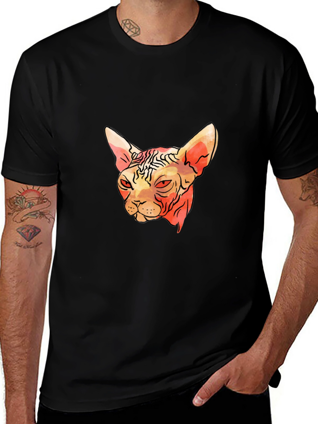 Sphynx Cat Graphic Tee - Unique & Stylish