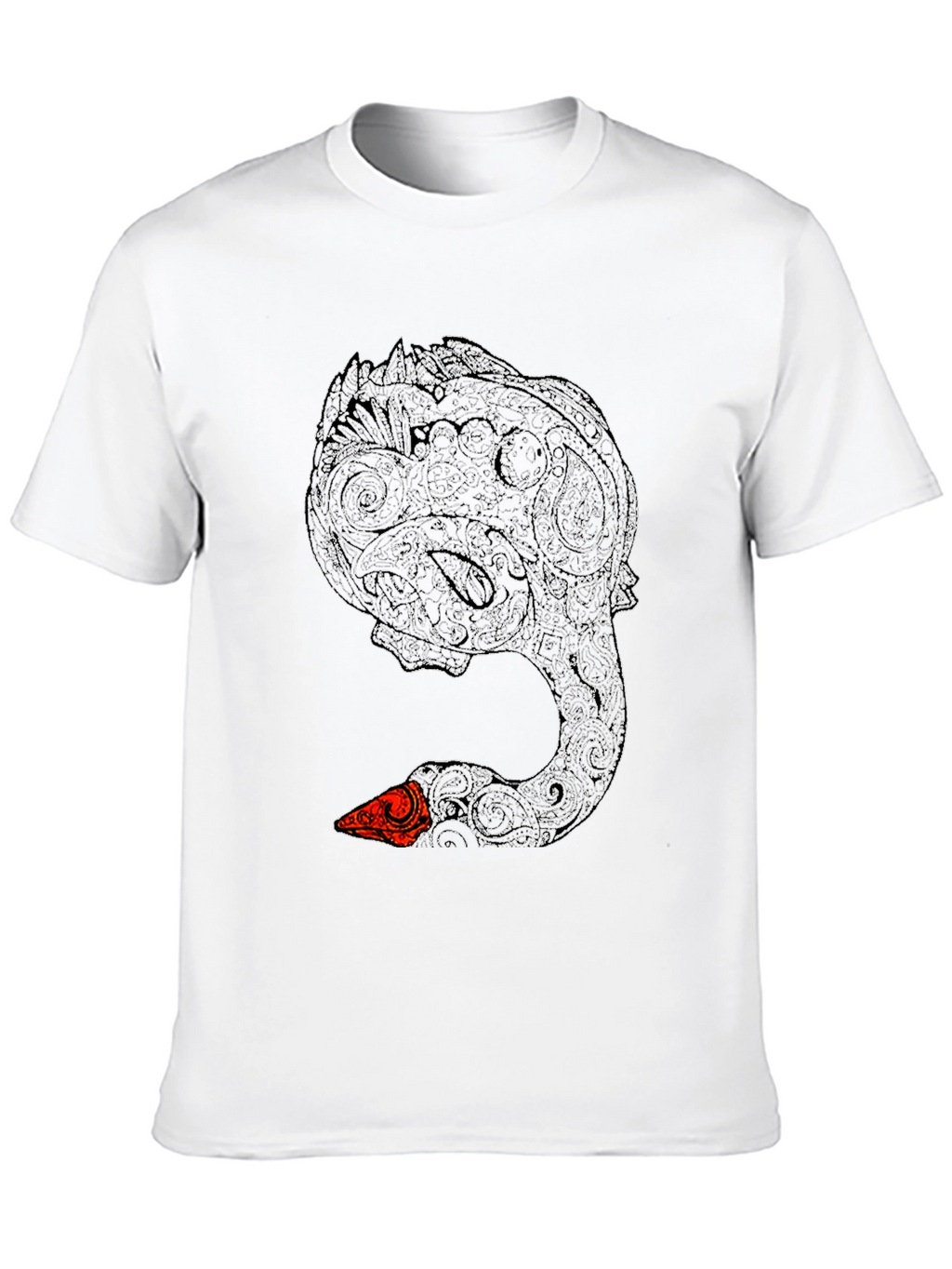Black Swan Art T-Shirt - Unique Graphic Tee