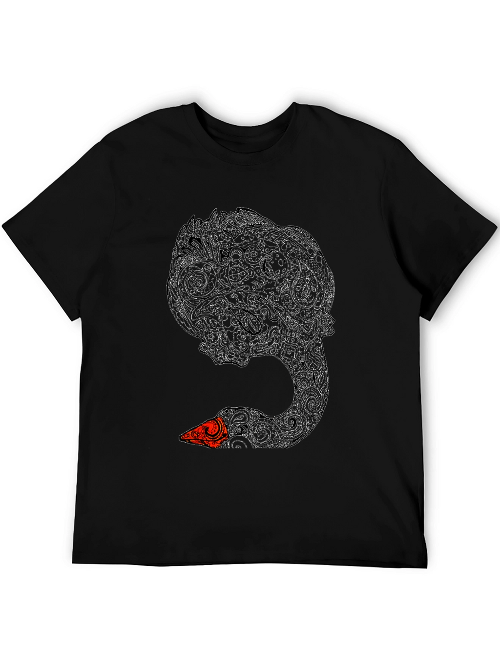 Black Swan Art T-Shirt - Unique Graphic Tee