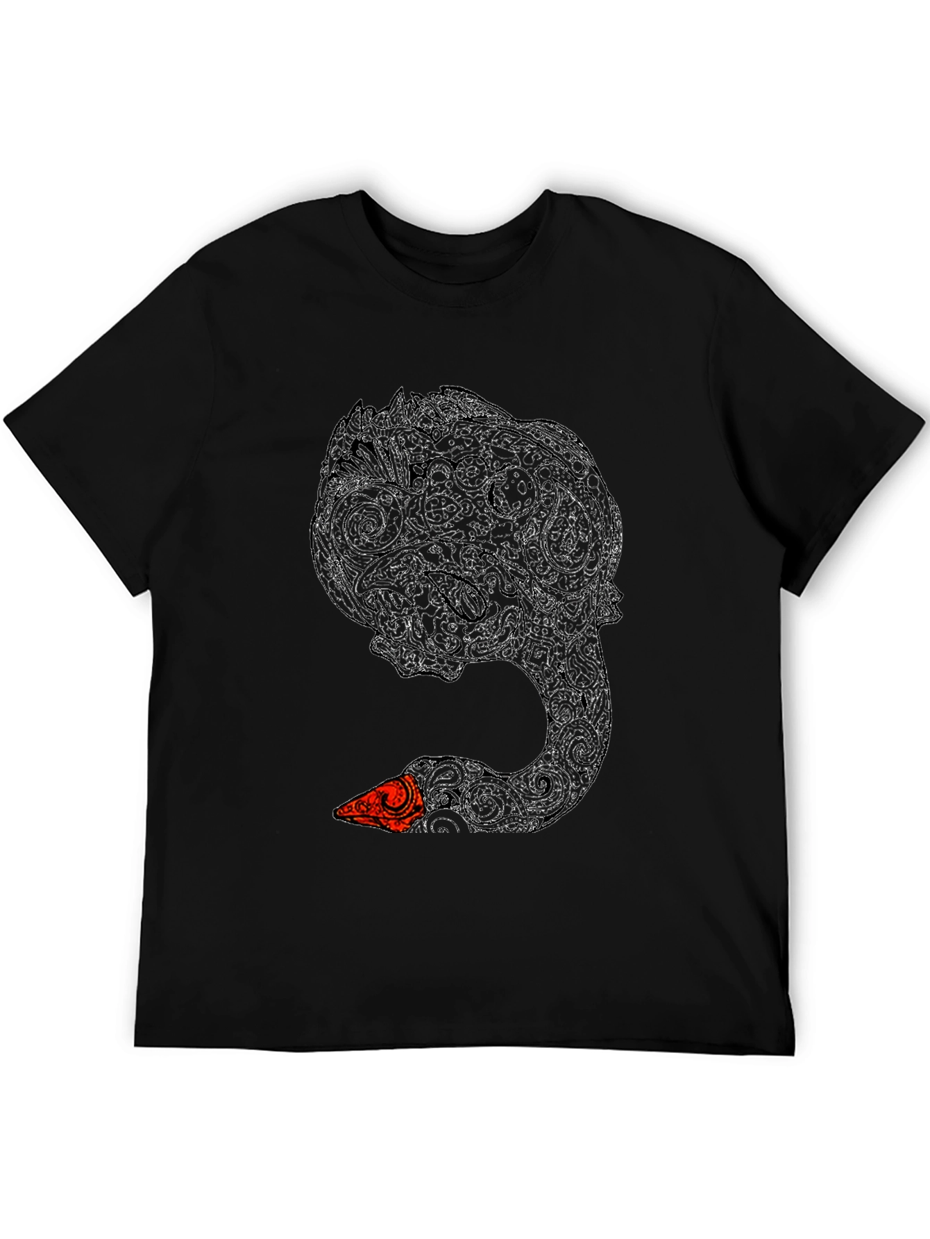 Black Swan Art T-Shirt - Unique Graphic Tee