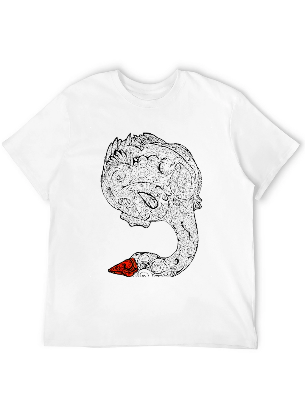 Black Swan Art T-Shirt - Unique Graphic Tee