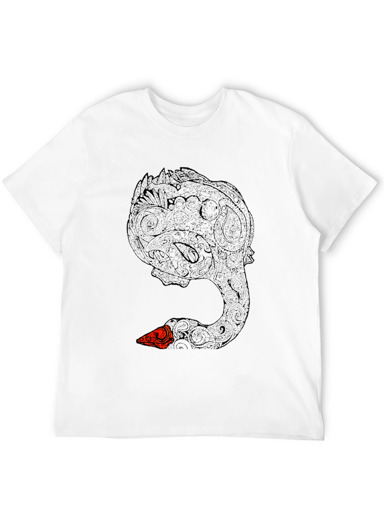 Black Swan Art T-Shirt - Unique Graphic Tee