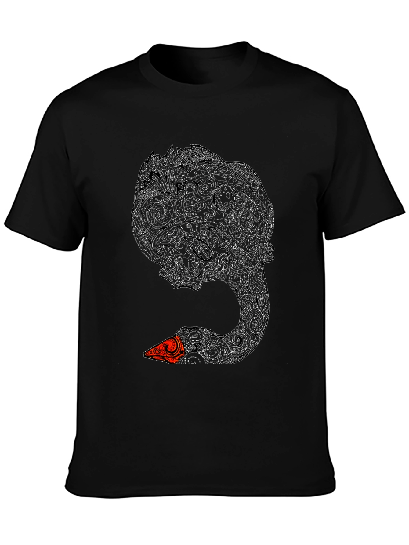 Black Swan Art T-Shirt - Unique Graphic Tee