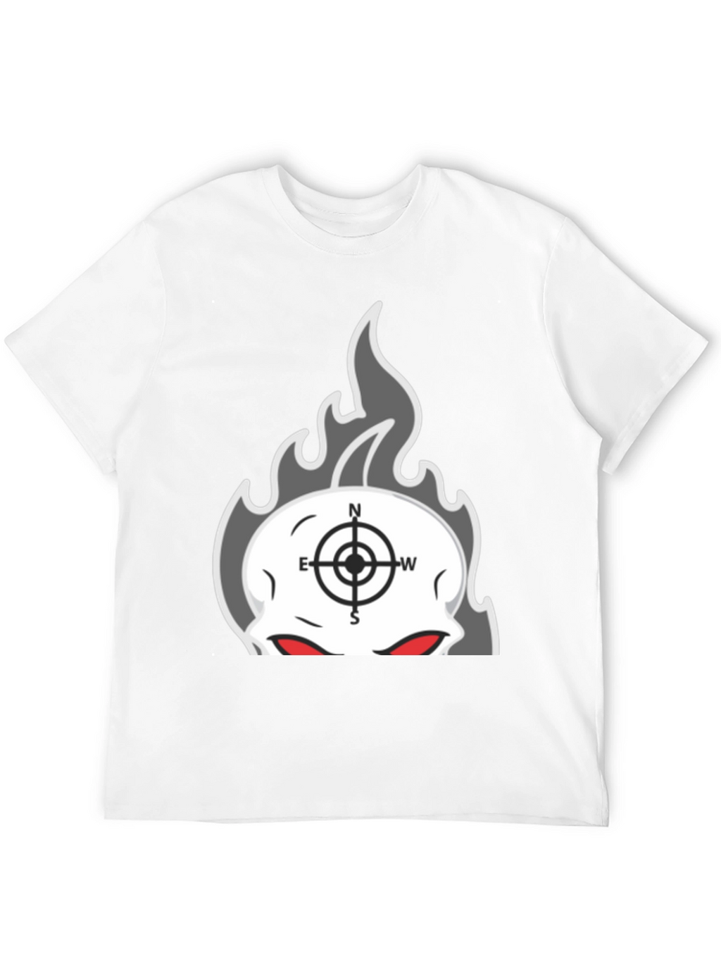 Skull Compass Graphic T-Shirt