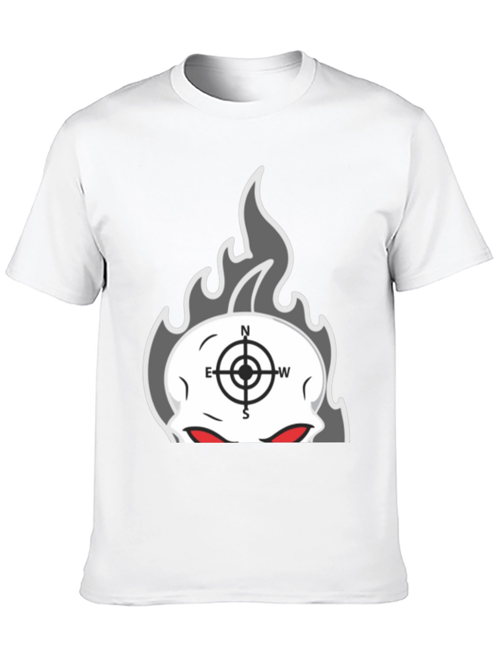 Skull Compass Graphic T-Shirt
